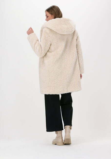 Ecru BEAUMONT Teddy-Jacke TEDDY HOODED COAT - large