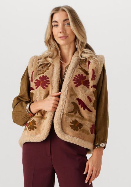 Camelfarbene LOUIZON Gilet DARRENA - large
