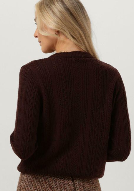 Braune VANILIA Strickjacke CLASSIC CREW CARDI - large