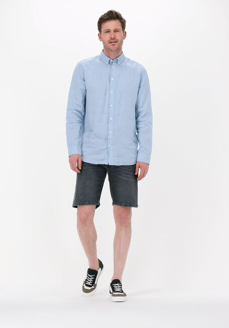 Blaue SELECTED HOMME Casual-Oberhemd SLHREGKYLIAN-LINEN SHIRT - large
