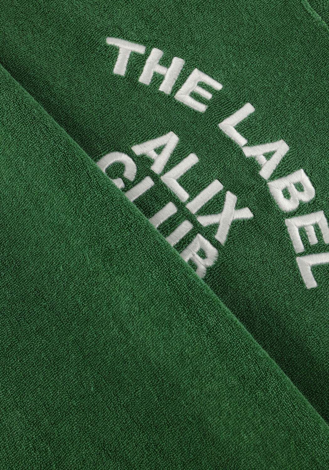 Gr&uuml;ne ALIX MINI T-shirt KNITTED TERRY T-SHIRT - large