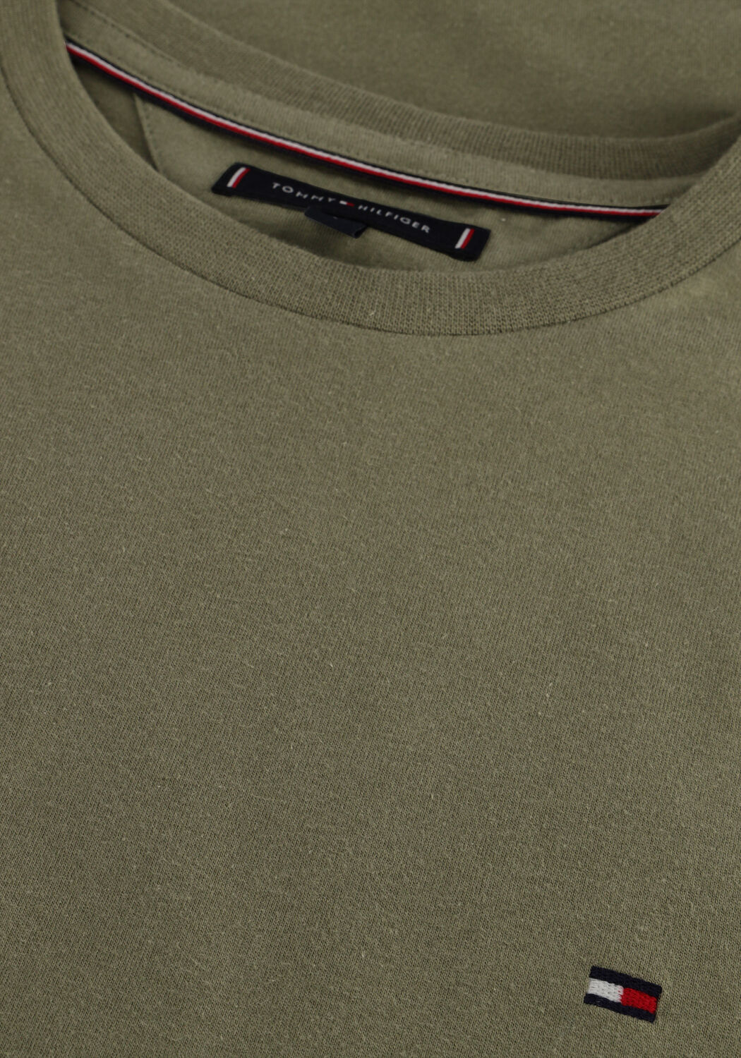Olive TOMMY HILFIGER T-shirt ESS SEASONAL REG FIT SOLID TEE - large