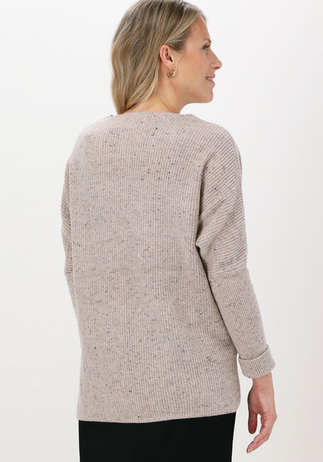 Sand SELECTED FEMME Pullover SLFANNALISA LS KNIT V-NECK B - large