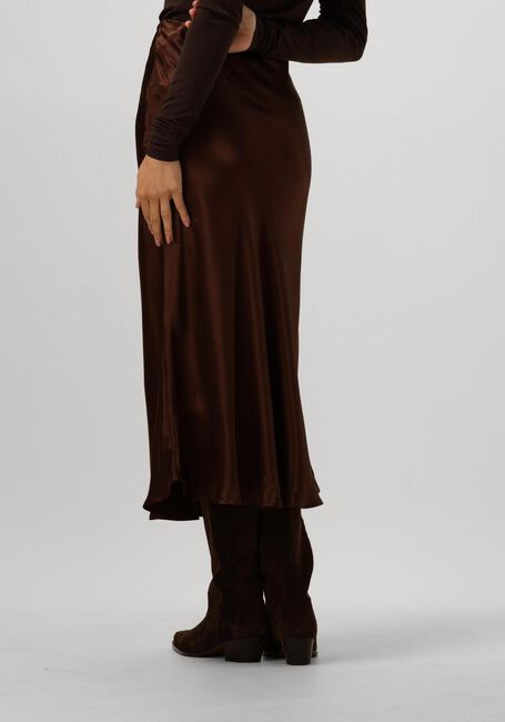 Braune VANILIA Midirock BIAS SATIN SKIRT - large