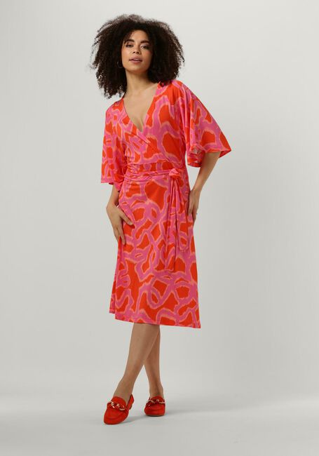 Orangene SUMMUM Midikleid DRESS LOSSE IKAT - large