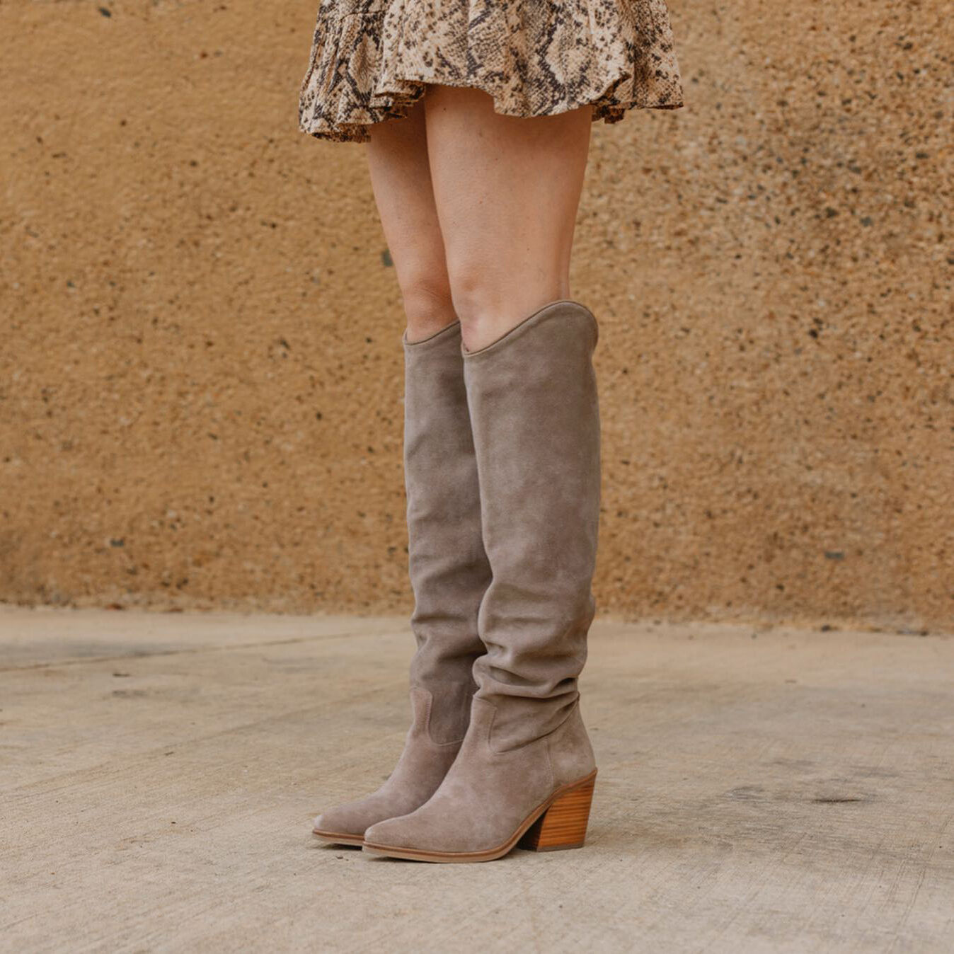 Beige VIA VAI Hohe Stiefel BLAKE ALLURE - large