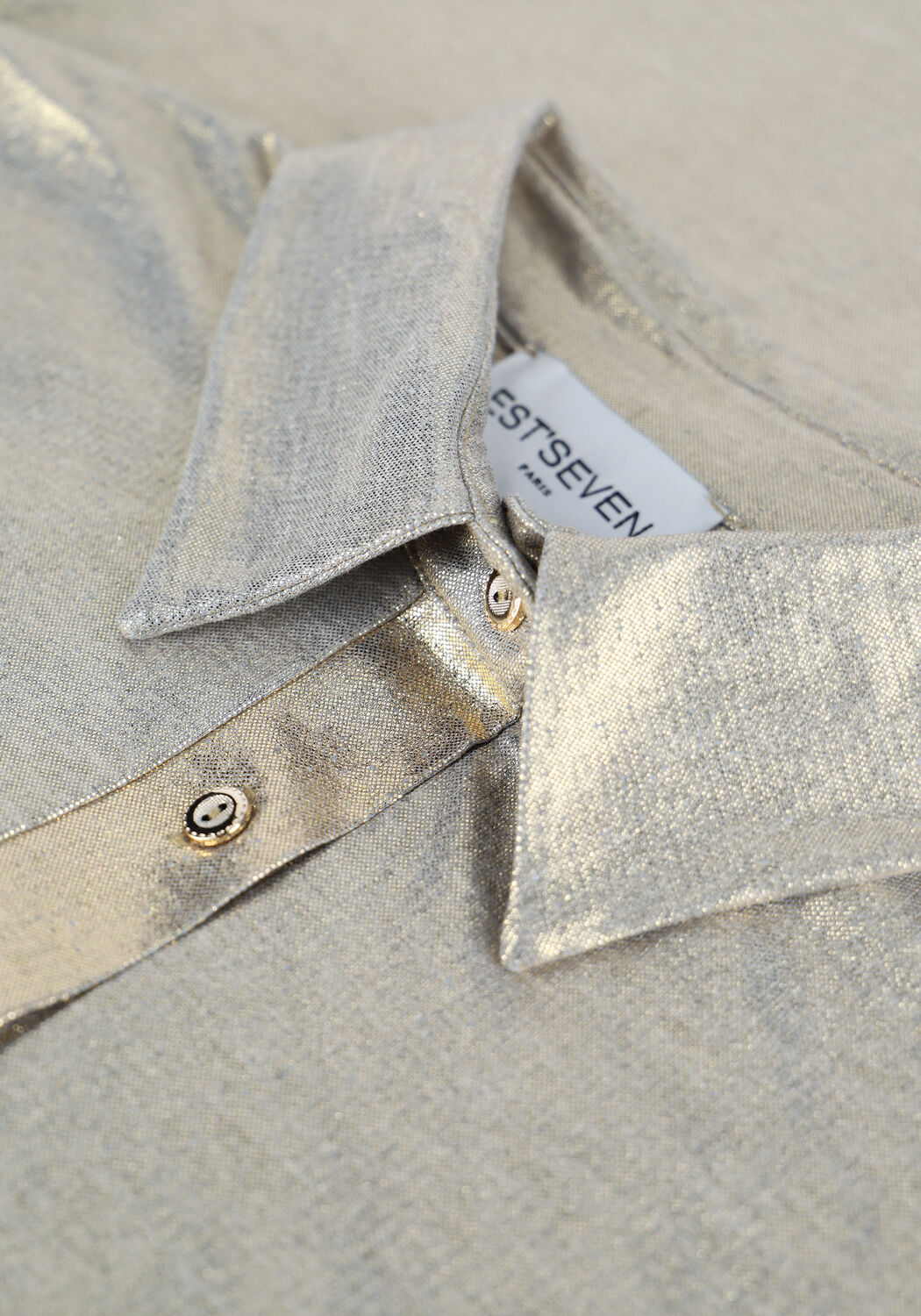 Goldfarbene EST'SEVEN Blusen EST'COWBOY FOLID BLOUSE - large