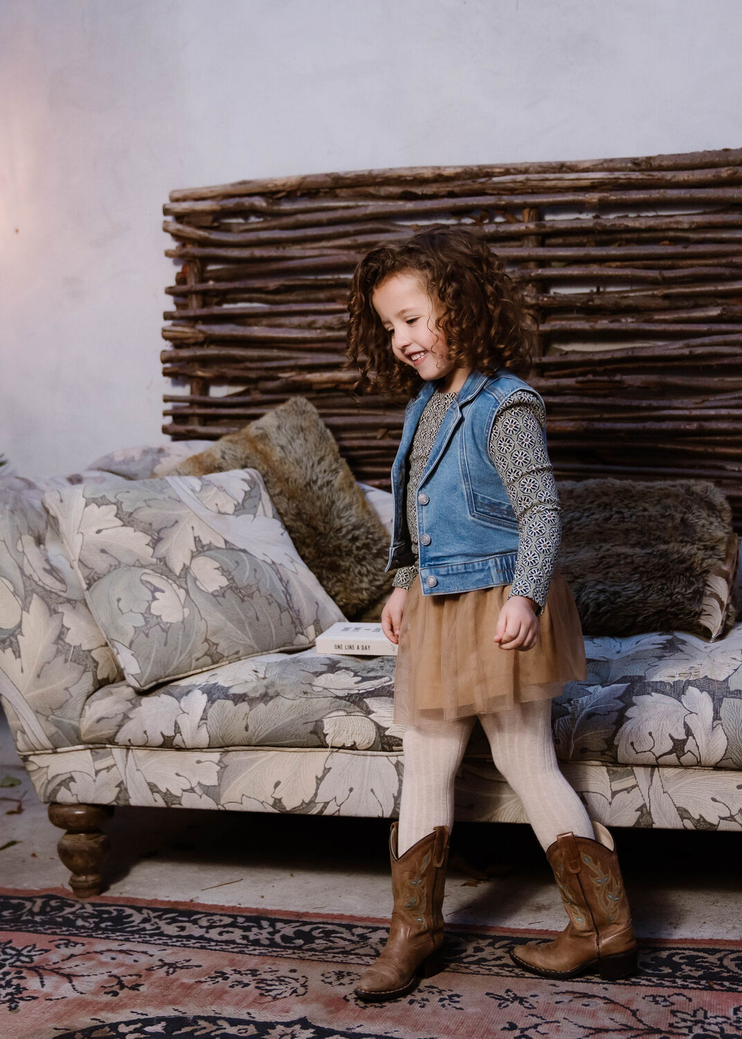 Gr&uuml;ne DAILY7 Tops & T-shirts T-SHIRT LONGSLEEVE FLOWER RIB - large