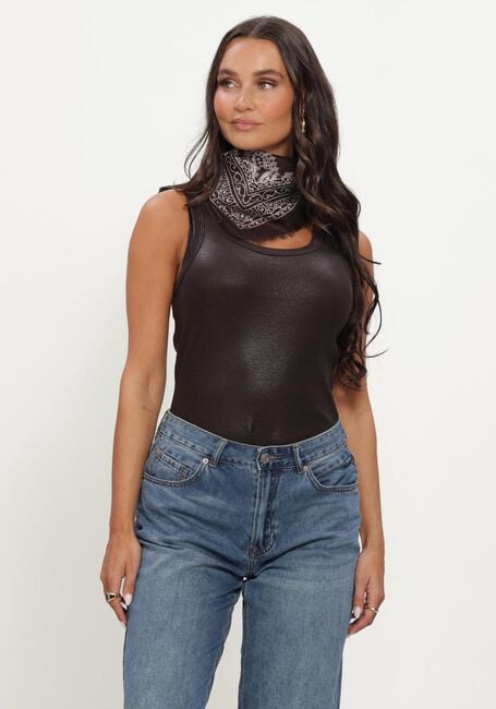 Braune SUMMUM Tops & T-shirts RIB TANKTOP COTTON RIB - large