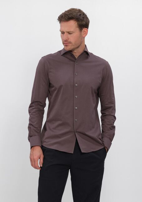 Braune PROFUOMO Klassisches Oberhemd SHIRT ONE PIECE JAPANESE KNITTED - large