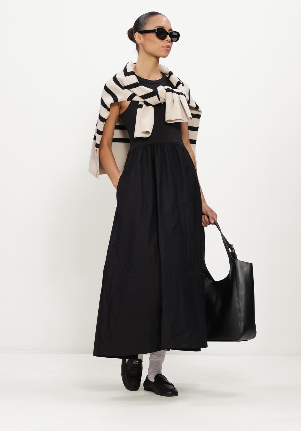 Schwarze Y.A.S. Maxikleid YASMIRA SL LONG DRESS - large