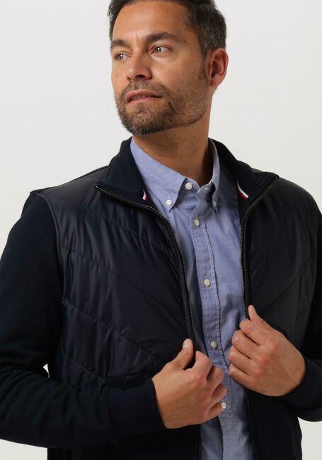 Dunkelblau TOMMY HILFIGER Jack MIX MEDIA CHEVRON ZIP THROUGH - large