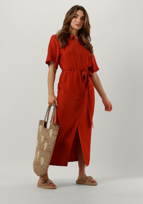 Rote ANOTHER LABEL Midikleid SANGO DRESS - large