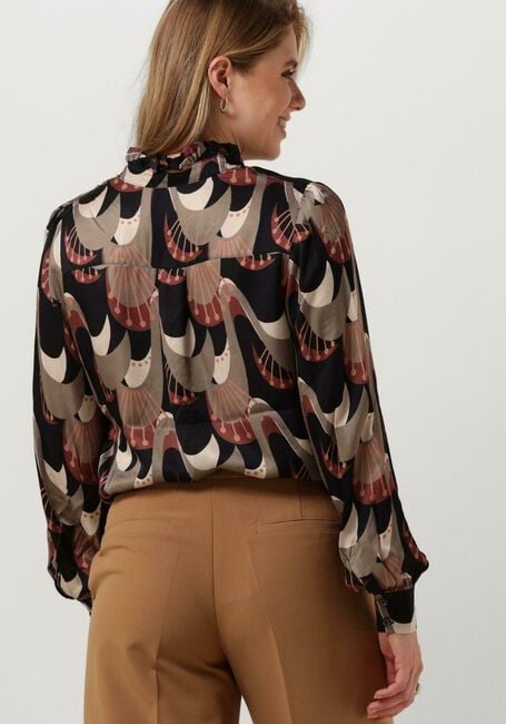 Mehrfarbige/Bunte SUMMUM Blusen BLOUSE ABSTRACT PEACOCK - large