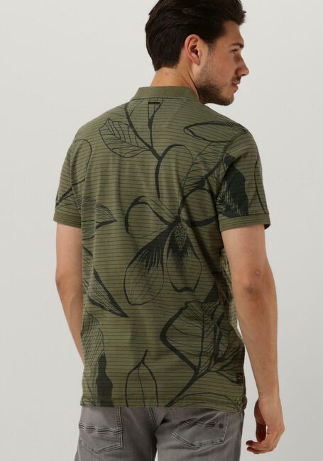 Minze PME LEGEND Polo-Shirt SHORT SLEEVE POLO STRIPE OUTLINE FLOWER - large