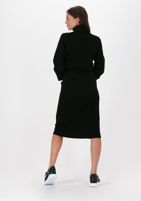 Schwarze MSCH COPENHAGEN Midikleid PHILINA LIKE LS DRESS - large