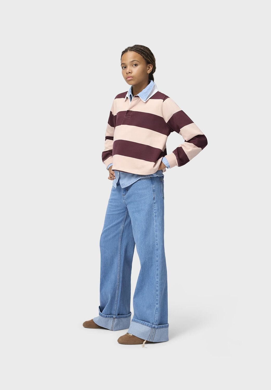 Hellblau MOLO Wide jeans ALEEN - large