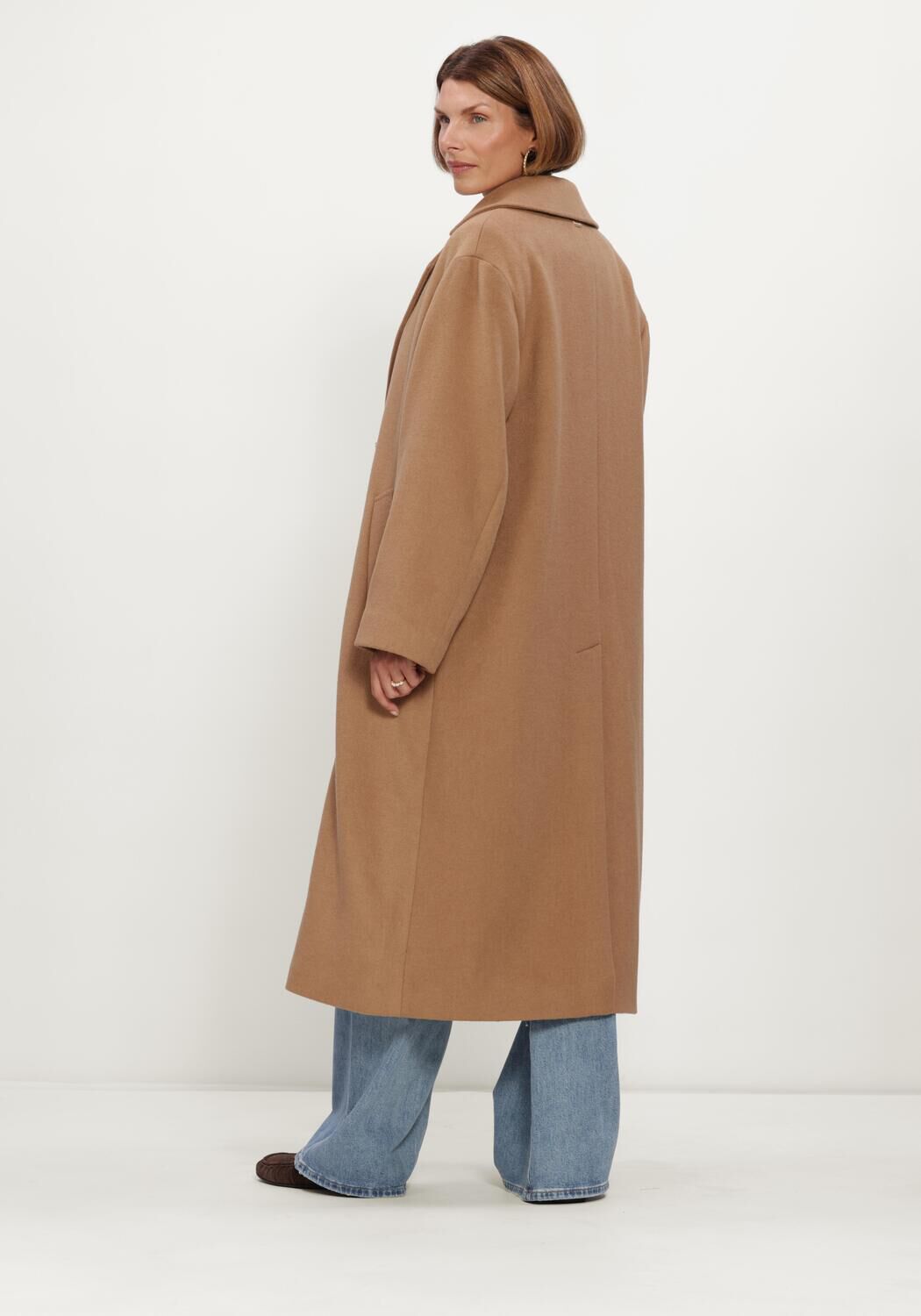 Camelfarbene BEAUMONT M&auml;ntel MARIAH LONG COAT - large