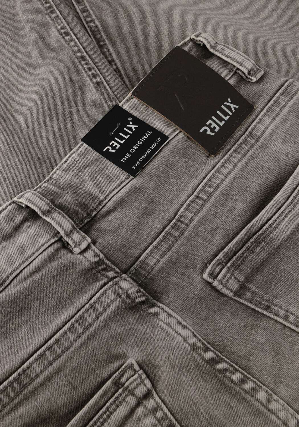Graue RELLIX Wide jeans 2615 STRAIGHT WIDE FIT JEANS - large