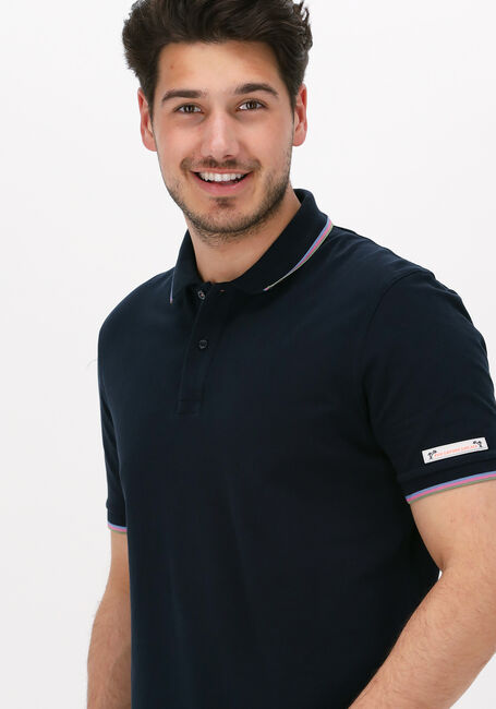 Dunkelblau SCOTCH & SODA Polo-Shirt PIQUE POLO WITH TIPPING - large