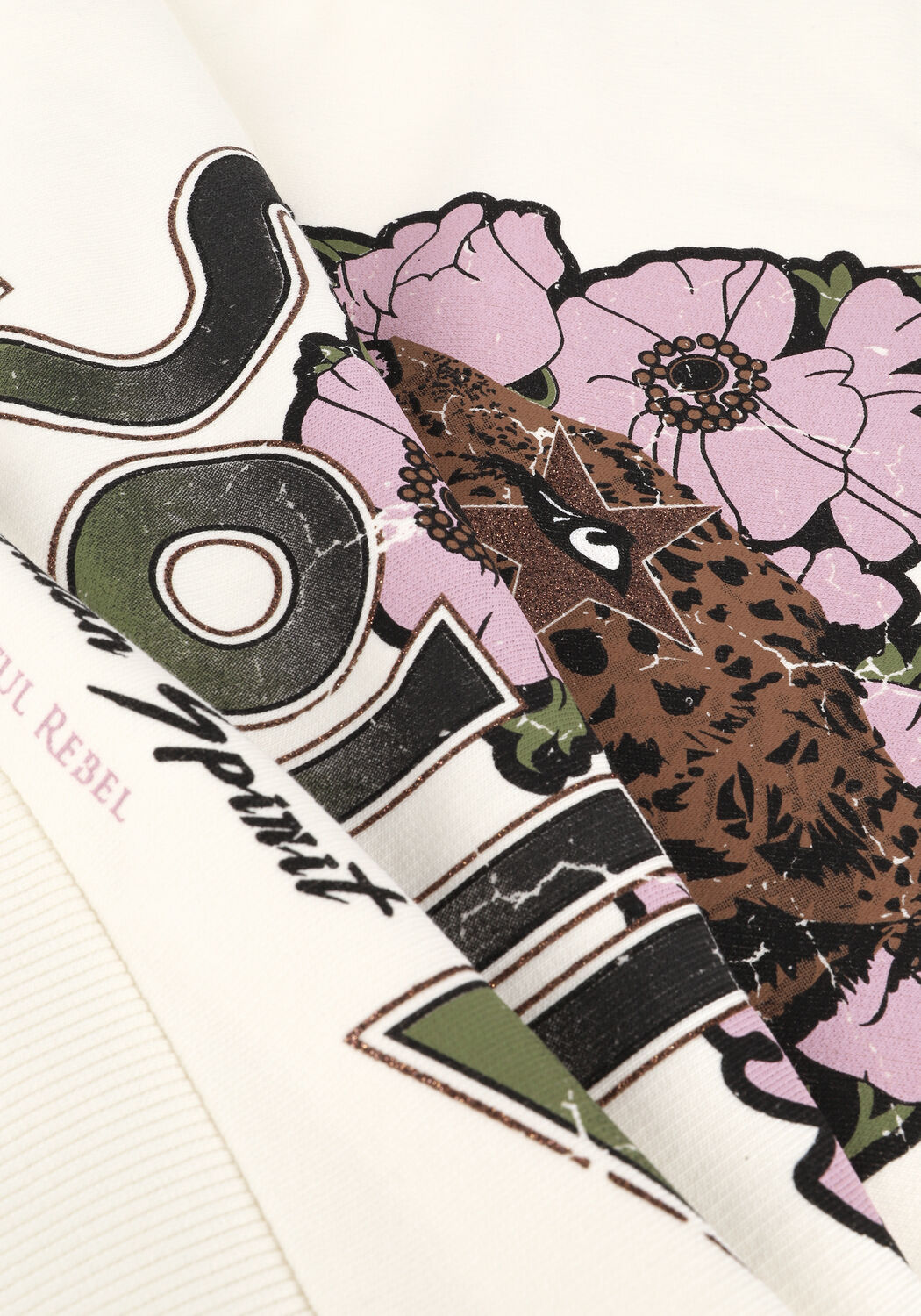 Beige COLOURFUL REBEL Sweatshirt GOLDEN SOUL DROPPED SHOULDER SWEAT - large