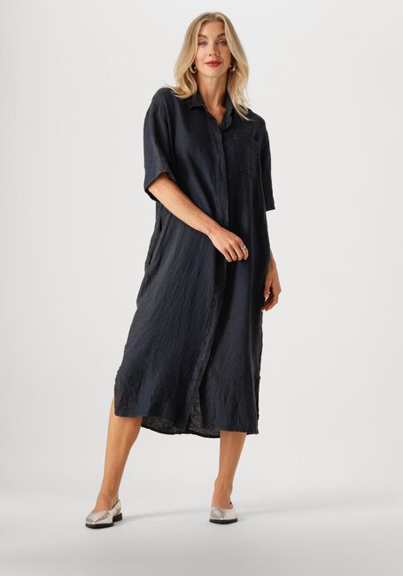 Dunkelblau BY-BAR Midikleid BRUNO LINNEN DRESS - large