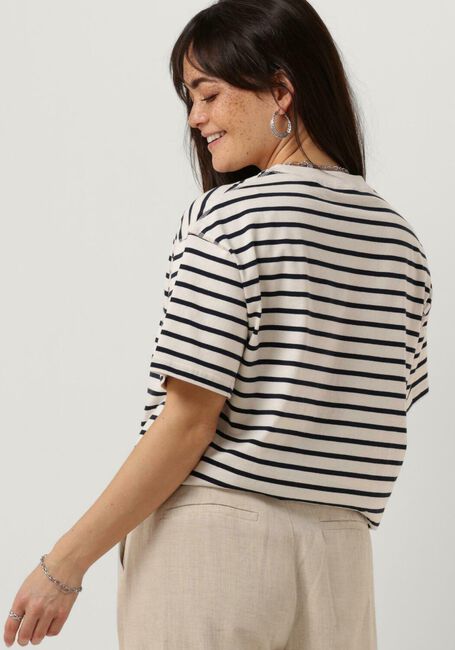 Blaue ENVII T-shirt ENKULLA SS STRIPE 5310 - large