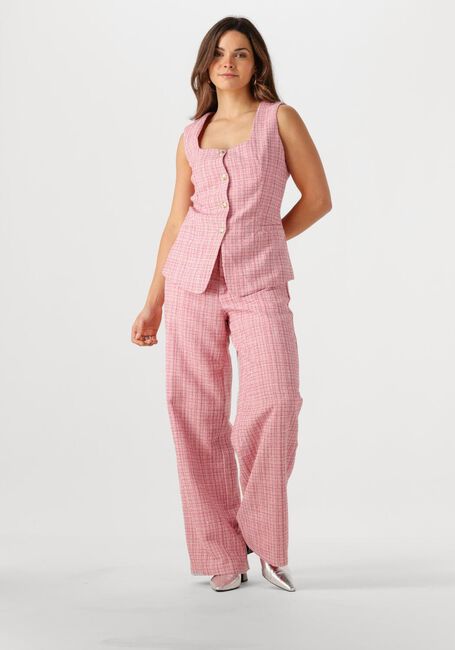 Hell-Pink NEO NOIR Hose EMMETT GLITZ BOUCLE PANTS - large