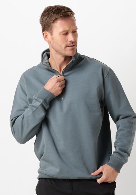 Blaue PURE PATH Pullover LOOSE FIT SWEATERS HALFZIP319 - large