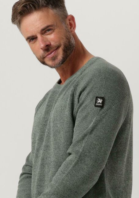 Grüne VANGUARD Pullover CREWNECK COTTON MOULINE - large