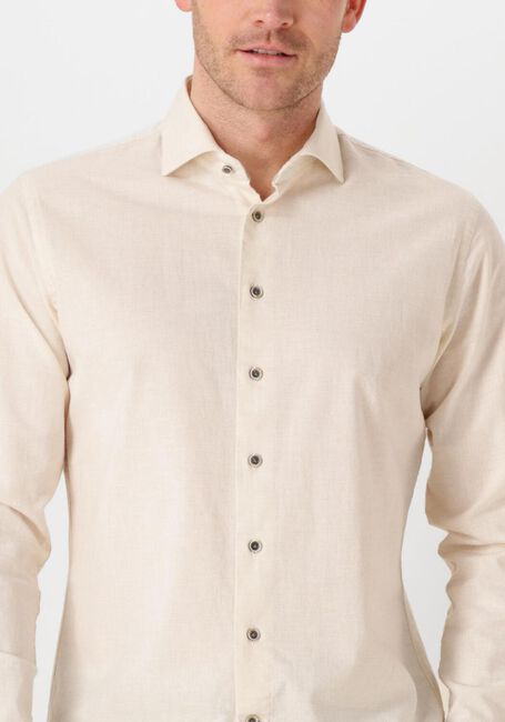 Ecru PROFUOMO Klassisches Oberhemd SHIRT X-CUTAWAY SC SF COTTON LINEN - large