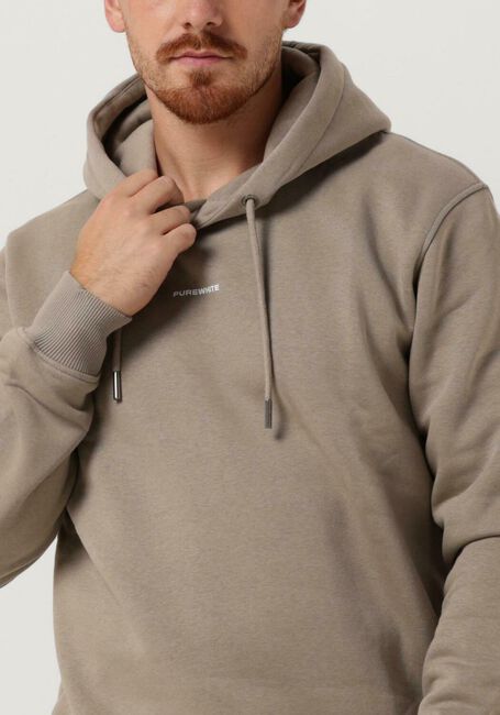 Taupe PUREWHITE Sweatshirt PURE LOGO HOODIE - large