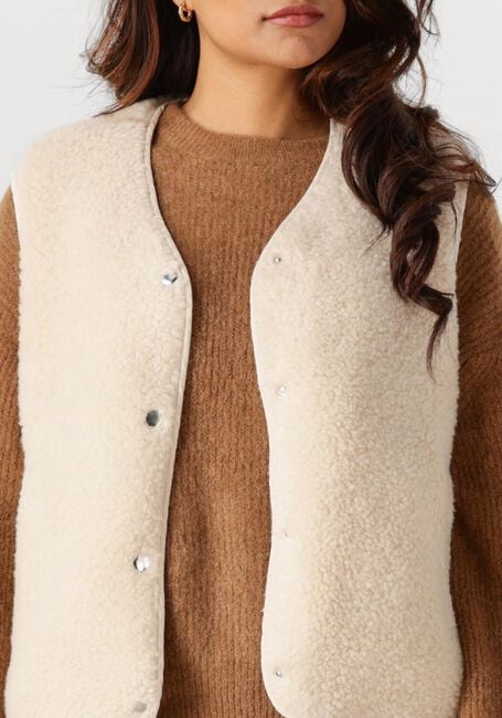 Sand OBJECT Gilet OBJELLA NEW WAISTCOAT - large