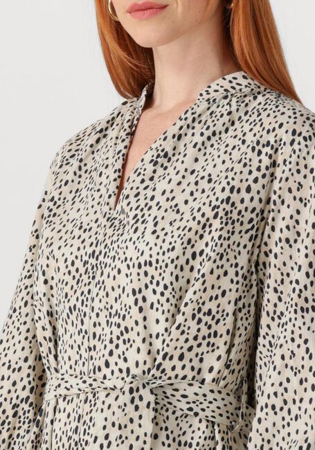 Weiße COLOURFUL REBEL Minikleid LIZE CHEETAH SHIRT MINI DRESS SS - large