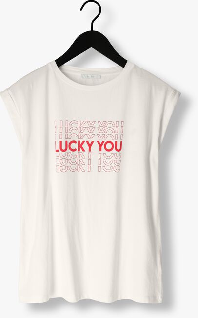 Weiße BY-BAR T-shirt THELMA LUCKY YOU TOP - large