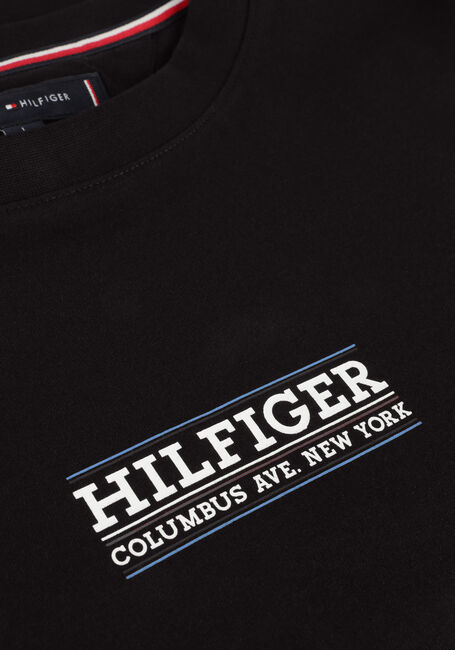 Schwarze TOMMY HILFIGER T-shirt SMALL HILFIGER TEE - large