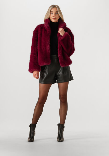 Bordeaux SILVIAN HEACH Fake-Fur-Jack FUR COAT ARILLAGA - large