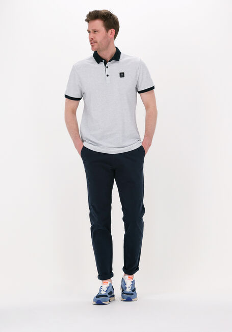 Weiße VANGUARD Polo-Shirt SHORT SLEEVE POLO PIQUE STRIPE - large