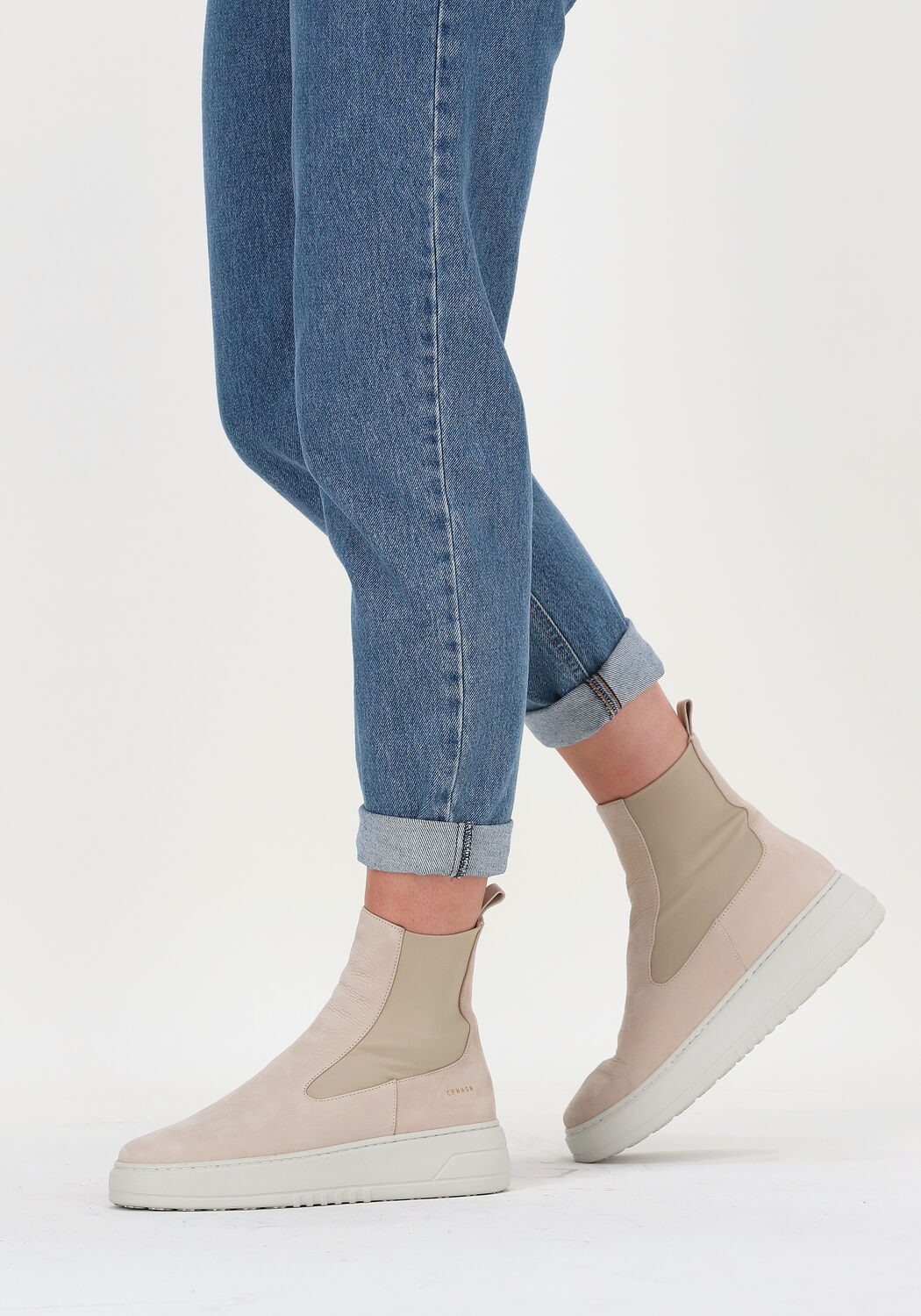 Beige COPENHAGEN STUDIOS Chelsea Boots CPH113 - large