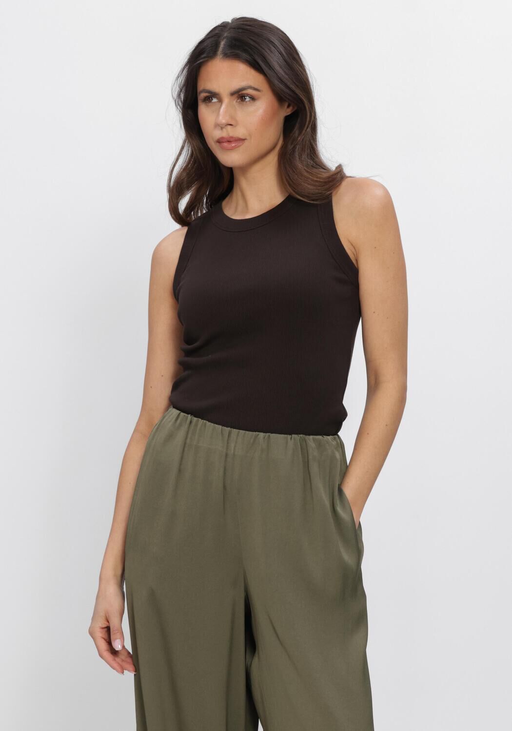 Braune DRYKORN Top OLINA - large