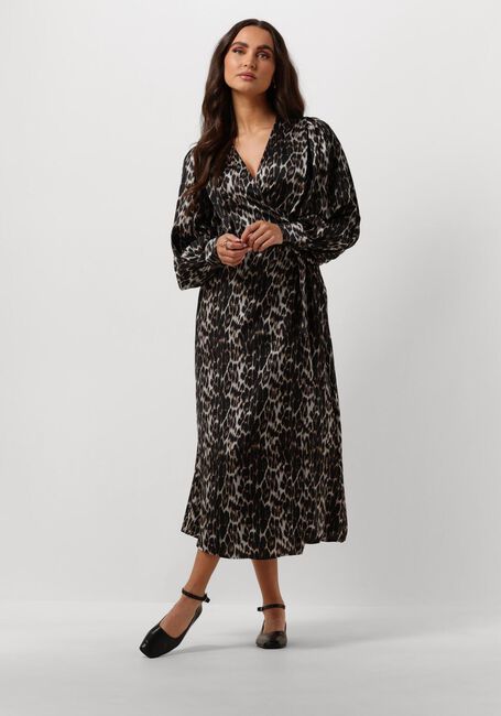 Braune CO'COUTURE Midikleid LEO LEO WRAP DRESS - large