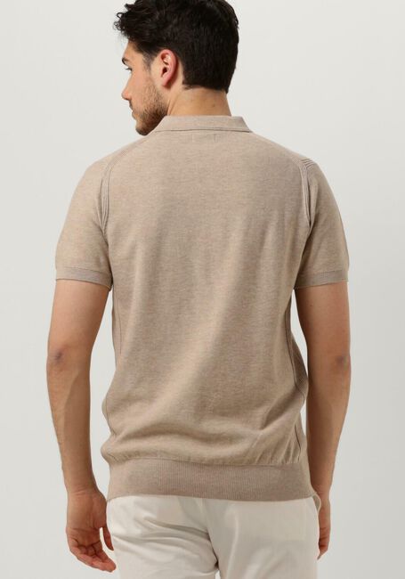 Braune DSTREZZED Polo-Shirt POLO S/S MELANGE SLUB - large