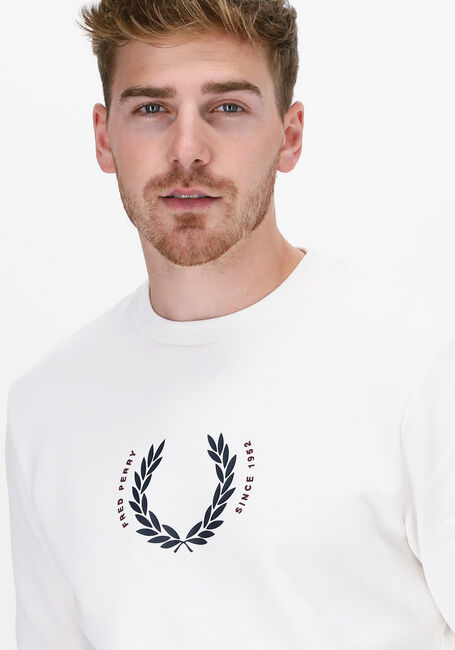 Nicht-gerade weiss FRED PERRY Sweatshirt LAUREL WREATH SWEATSHIRT - large