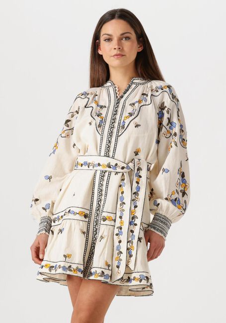 Ecru SCARLETT POPPIES Minikleid FIUCCI SHORT DRESS - large