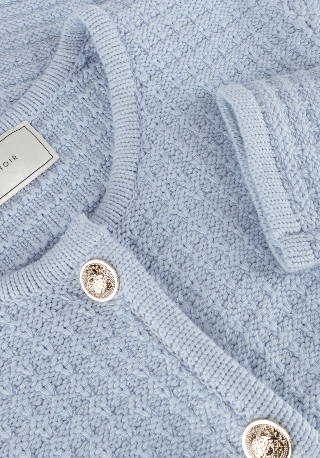 Hellblau NEO NOIR Strickjacke LIMONE KNIT JACKET - large