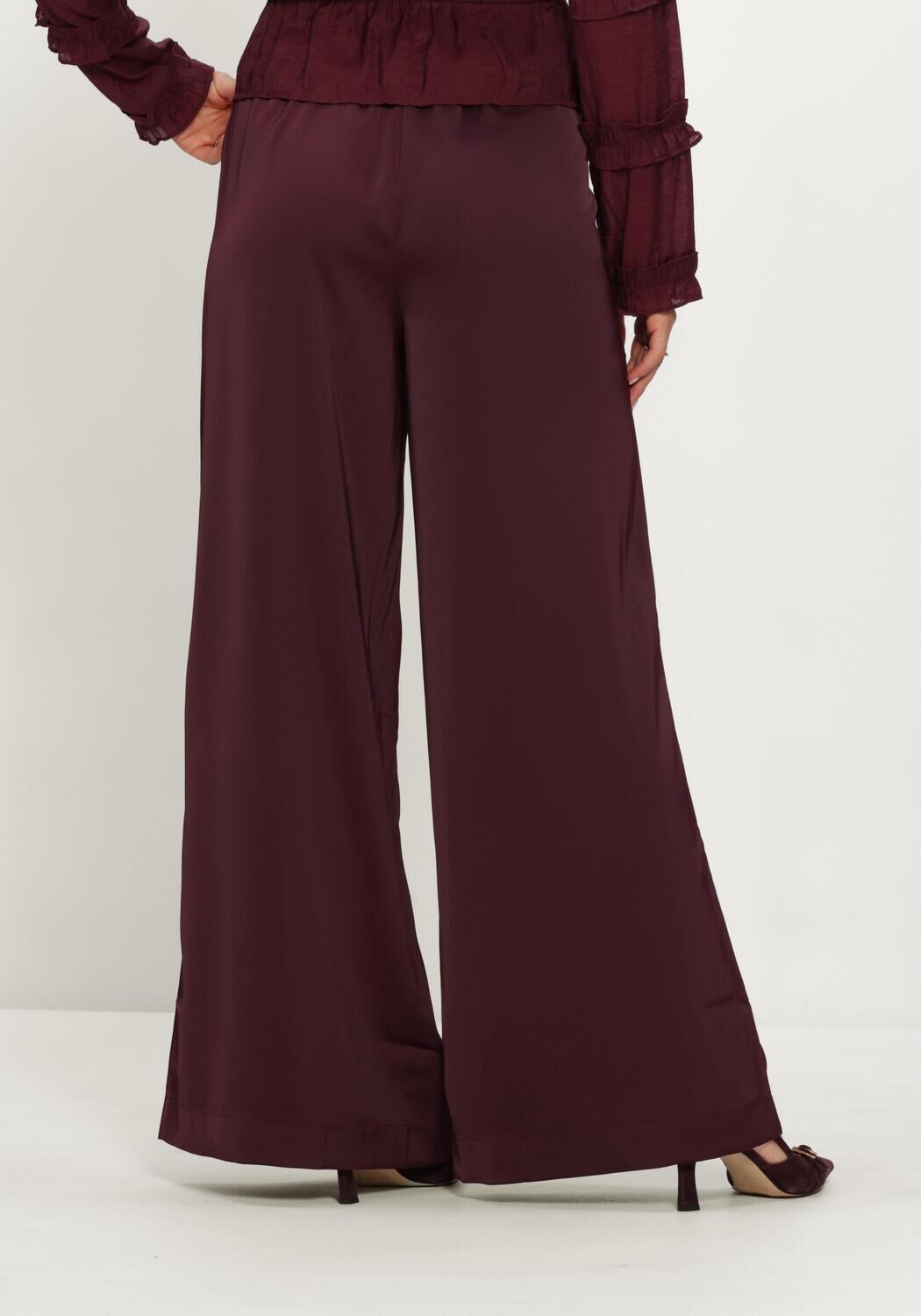 Bordeaux Y.A.S. Weite Hose YASPELANA HW PALAZZO PANT - large