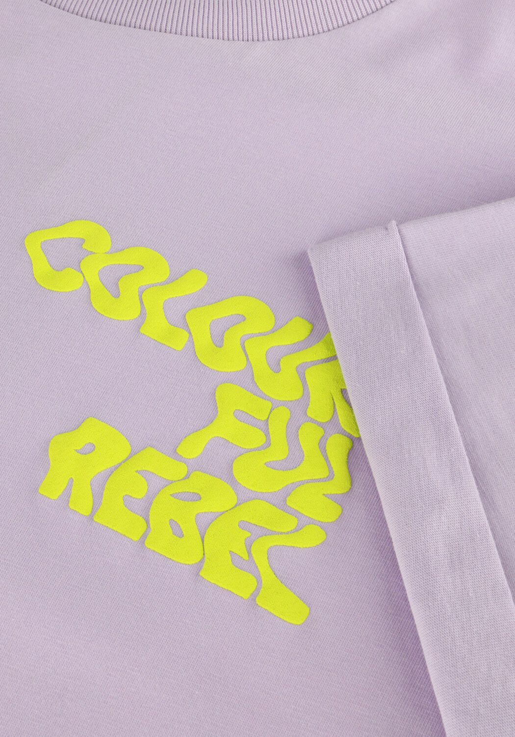 Lila COLOURFUL REBEL T-shirt LOGO WAVE BOXY TEE - large