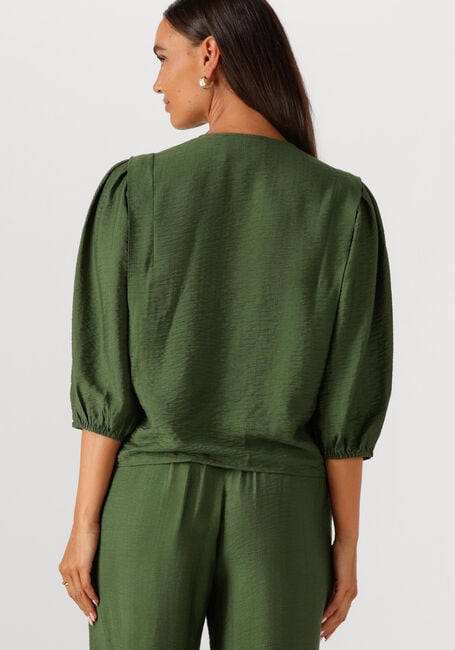 Grüne MINUS Blusen SERIA V-NECK BLOUSE - large