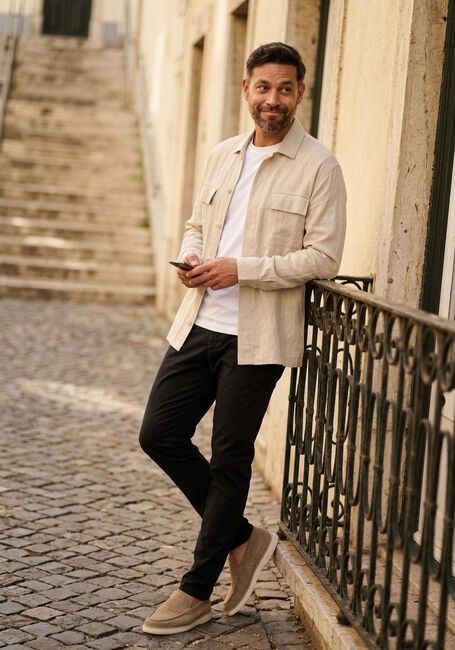 Ecru GENTILUOMO Overshirt TREVISO S2055-850 - large