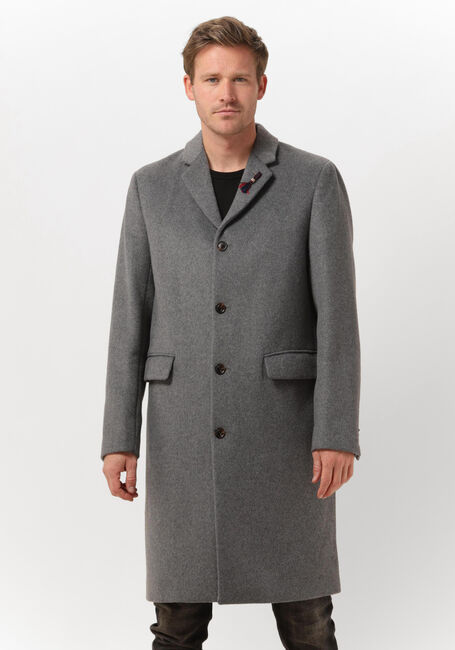 Graue SCOTCH & SODA Mäntel CLASSIC WOOL-BLEND OVERCOAT - large